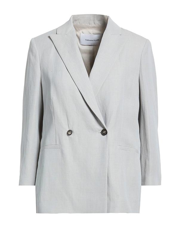 ファビアナ フィリッピ レディース アウター ジャケット・ブルゾン テーラードジャケット FABIANA FILIPPI Light Gray グレー｜ReVida 店