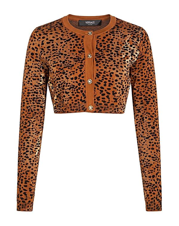 ヴェルサーチ レディース アウター カーディガン VERSACE Brown ブラウン｜ReVida 店