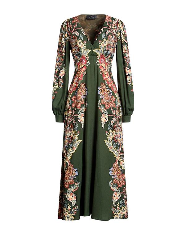 エトロ レディース トップス ワンピース パーティドレス ETRO Military Green グリーン｜ReVida 店