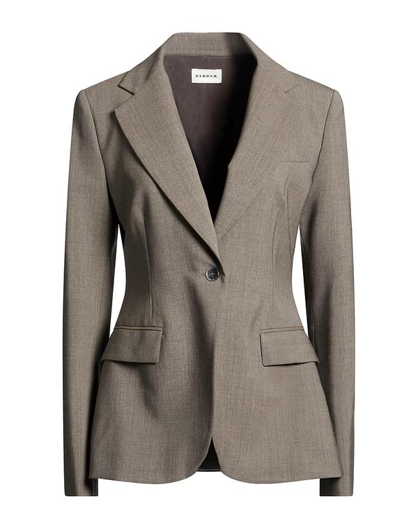 パロッシュ レディース アウター ジャケット・ブルゾン テーラードジャケット P.A.R.O.S.H. Light Brown ブラウン｜ReVida 店