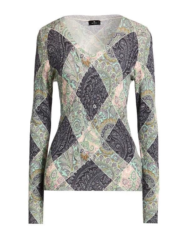 エトロ レディース トップス Tシャツ ETRO Green グリーン|ReVida 店