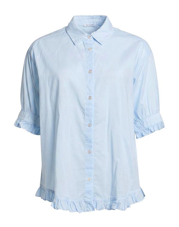 トゥルーレリジョン レディース トップス シャツ TRUE RELIGION & Light Blue ブルー｜ReVida 店