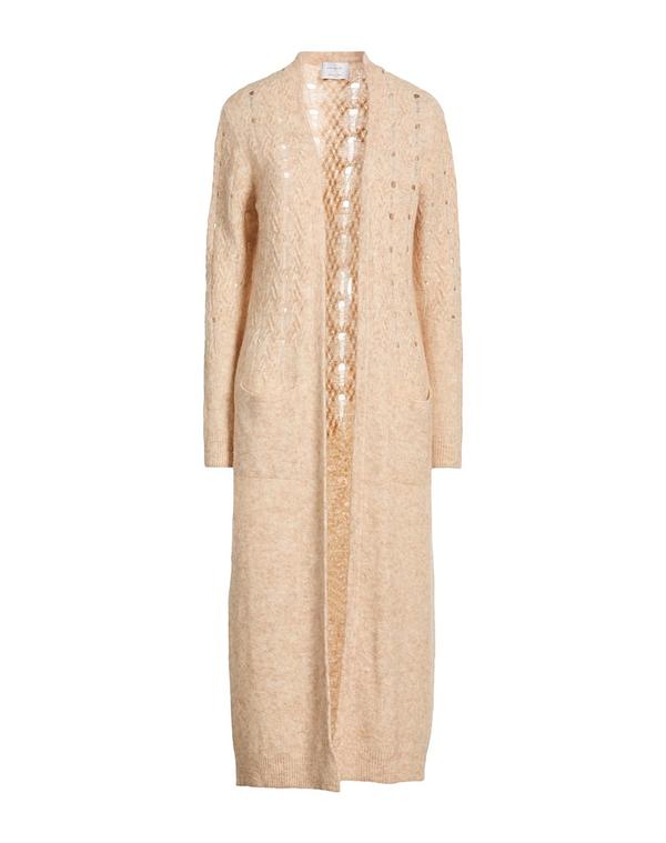 ダニエル フィエゾリ レディース アウター カーディガン DANIELE FIESOLI Beige ベージュ｜ReVida 店
