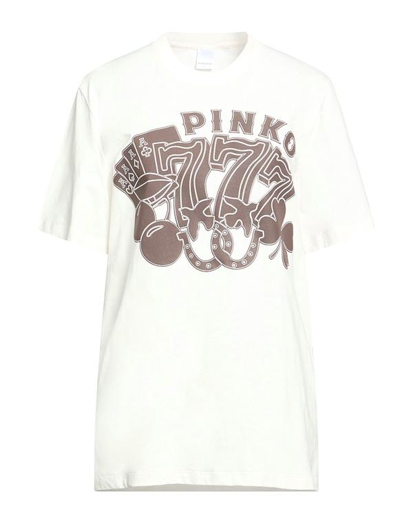 ピンコ レディース トップス Tシャツ PINKO White ホワイト|ReVida 店