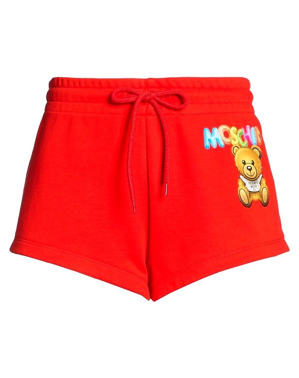 モスキーノ レディース ボトムス ハーフパンツ・ショーツ ショートパンツ&バミューダパンツ MOSCHINO & Red レッド｜ReVida 店