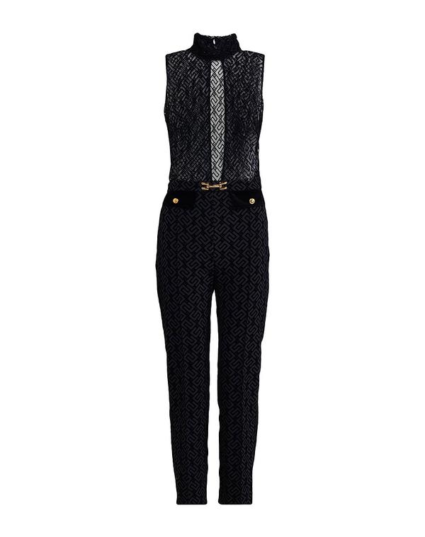 エリザベッタフランキ レディース トップス ジャンプスーツ ELISABETTA FRANCHI Black ブラック｜ReVida 店