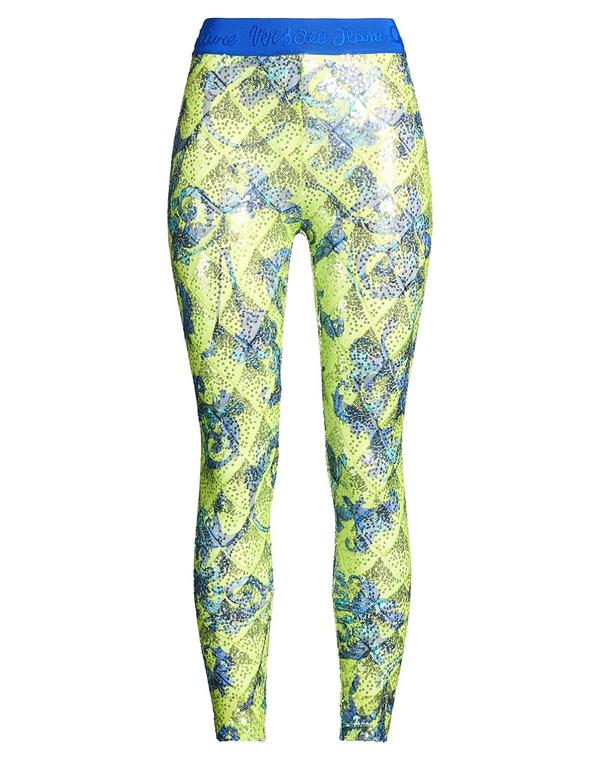 ヴェルサーチ レディース ボトムス レギンス VERSACE JEANS COUTURE Lime Green ライム|ReVida 店
