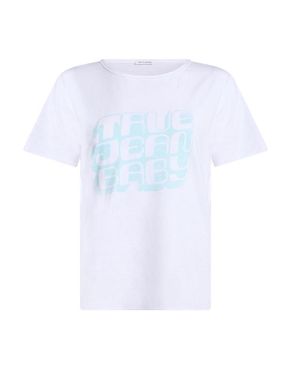 トゥルーレリジョン レディース トップス Tシャツ TRUE RELIGION White ホワイト｜ReVida 店