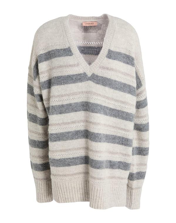 ツインセット レディース トップス シャツ プルオーバー TWINSET Gray グレー｜ReVida 店