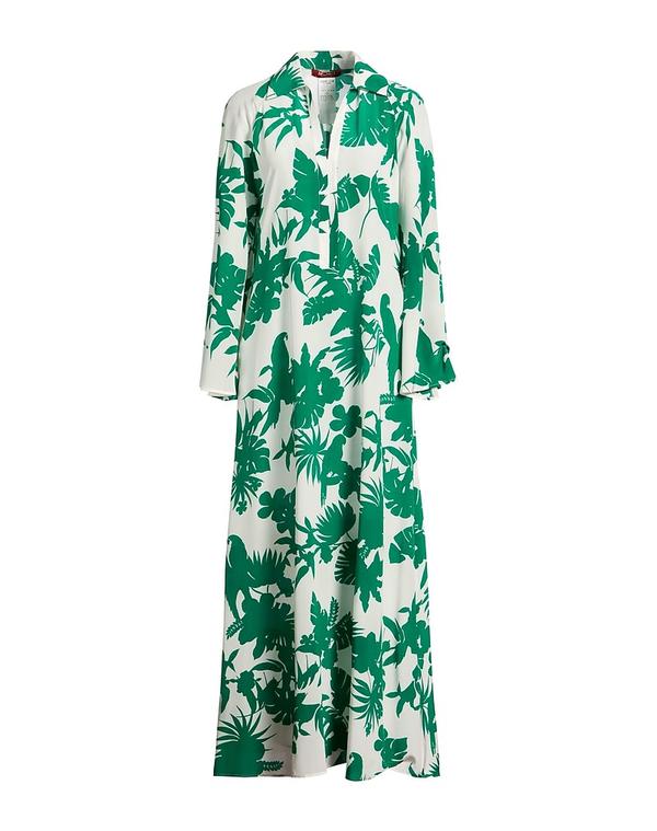 マックスマーラ レディース トップス ワンピース シルクドレス MAX MARA STUDIO Green グリーン|ReVida 店