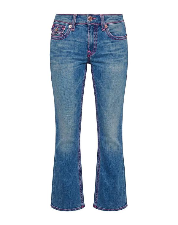 トゥルーレリジョン レディース ボトムス デニムパンツ ブーツカット TRUE RELIGION Blue ブルー｜ReVida 店