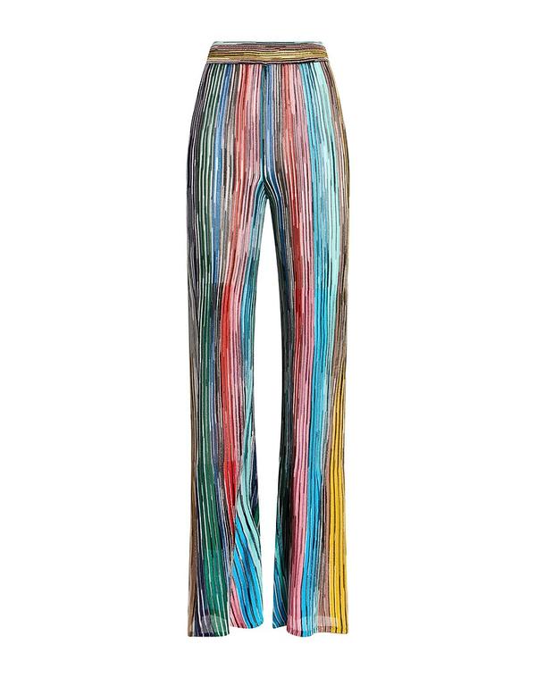 ミッソーニ レディース ボトムス カジュアルパンツ フレアカットパンツ MISSONI Blue ブルー｜ReVida 店