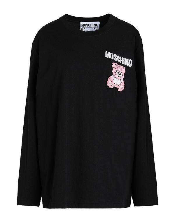 モスキーノ レディース トップス Tシャツ MOSCHINO Ｔシャツ Black ブラック