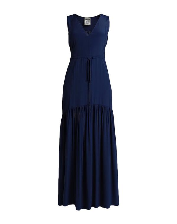 セミクチュール レディース ドレス SEMICOUTURE ロングワンピース・ドレス Navy ネイビー