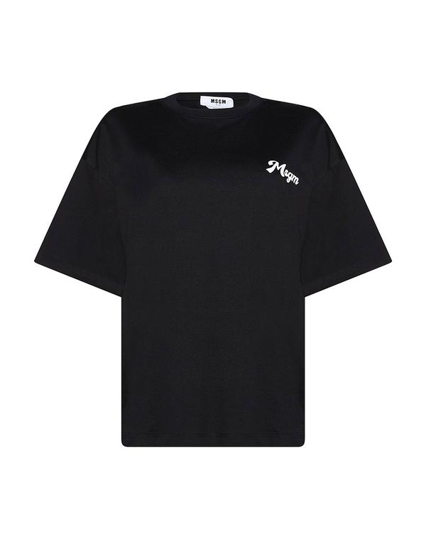 エムエスジイエム レディース トップス Tシャツ MSGM Black ブラック|ReVida 店