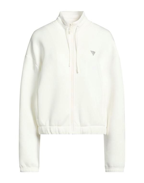 ゲス レディース アウター パーカー・スウェット GUESS White ホワイト｜ReVida 店