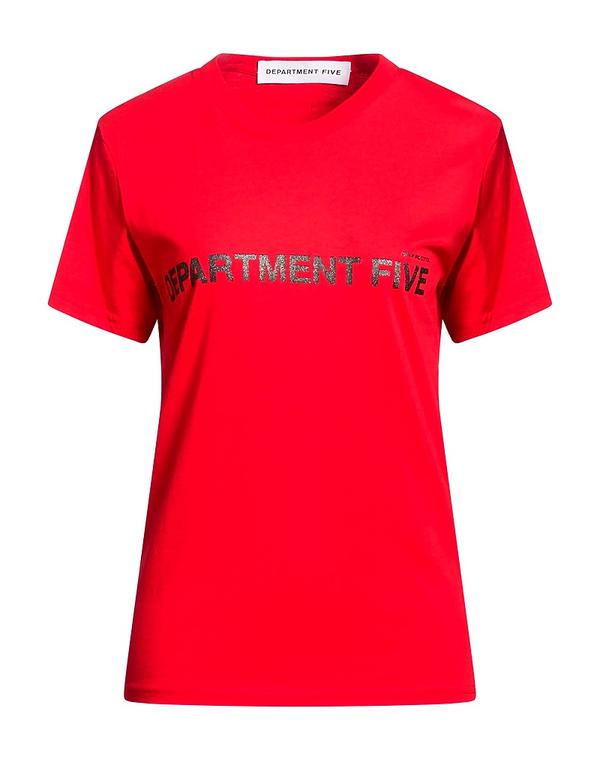 デパートメントファイブ レディース トップス Tシャツ DEPARTMENT 5 Red レッド｜ReVida 店