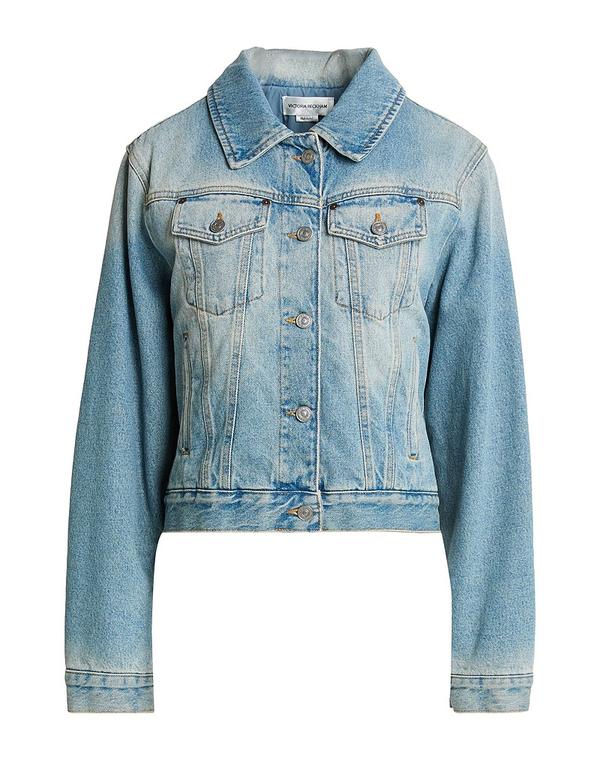 ヴィクトリア ベッカム レディース アウター ジャケット・ブルゾン デニムブルゾン VICTORIA BECKHAM Blue ブルー｜ReVida 店
