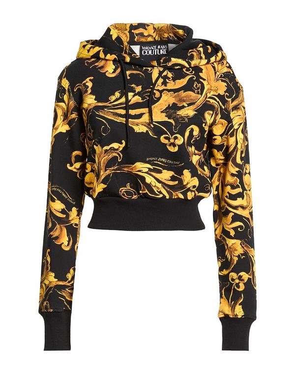 ヴェルサーチ レディース アウター パーカー・スウェット VERSACE JEANS COUTURE Black ブラック|ReVida 店