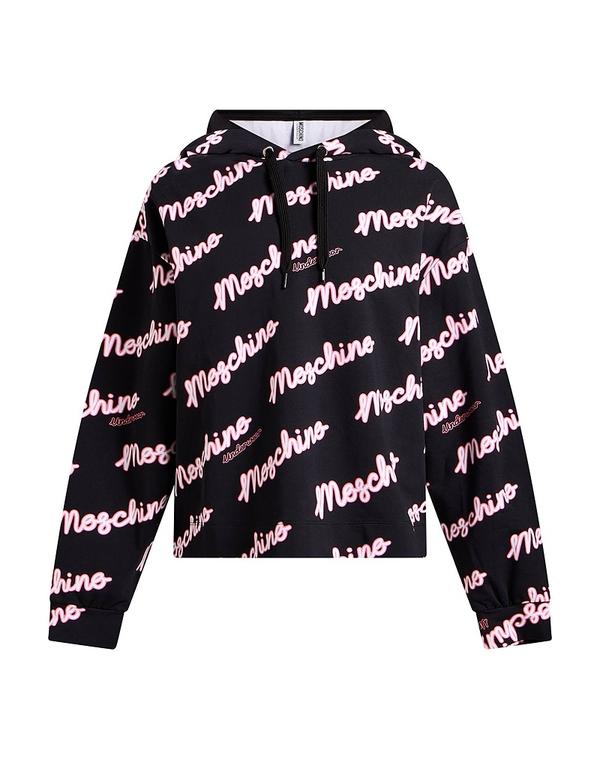 モスキーノ レディース アウター パーカー・スウェット MOSCHINO Black ブラック｜ReVida 店