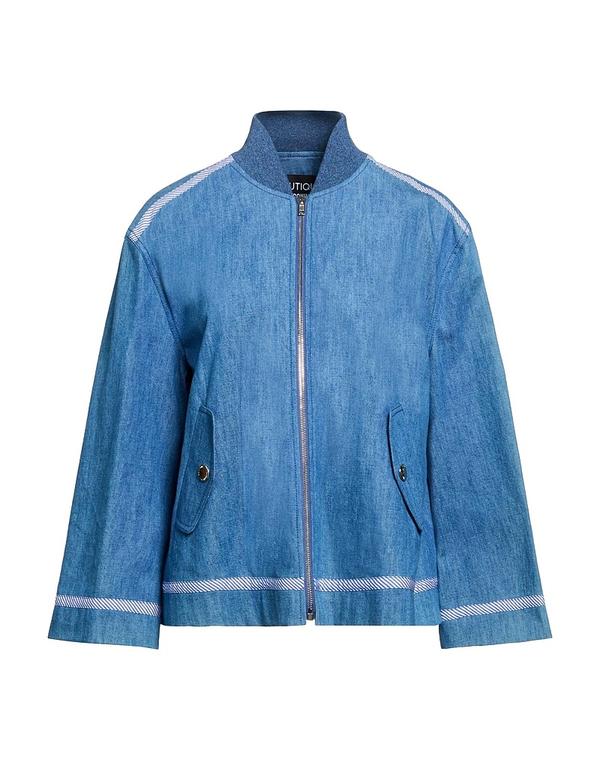 ブティックモスキーノ レディース アウター ジャケット・ブルゾン デニムブルゾン BOUTIQUE MOSCHINO Blue ブルー｜ReVida 店