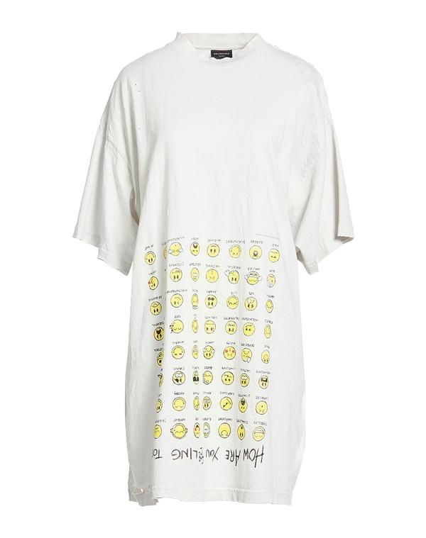 バレンシアガ レディース トップス Tシャツ BALENCIAGA Light Gray グレー｜ReVida 店