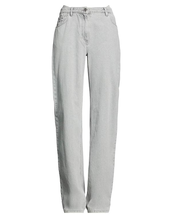 エリザベッタフランキ レディース ボトムス デニムパンツ ストレートレッグ ELISABETTA FRANCHI Gray グレー｜ReVida 店
