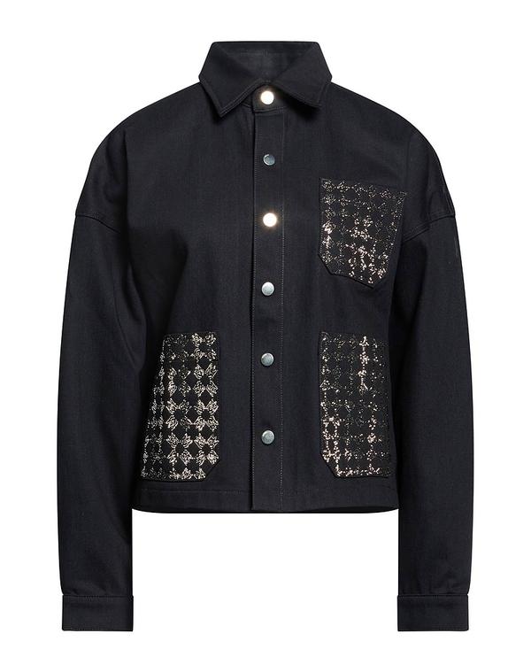 アミリ レディース アウター ジャケット・ブルゾン デニムブルゾン AMIRI Black ブラック|ReVida 店