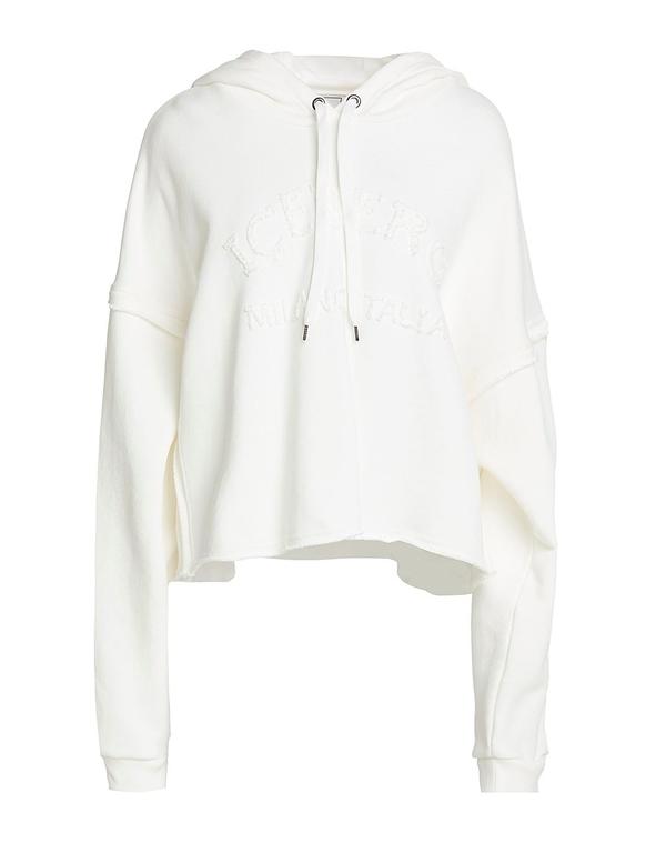 アイスバーグ レディース アウター パーカー・スウェット ICEBERG White ホワイト|ReVida 店