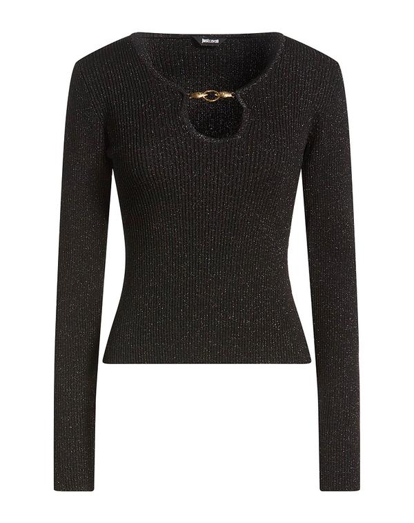 ジャストカバリ レディース トップス シャツ プルオーバー JUST CAVALLI Black ブラック|ReVida 店