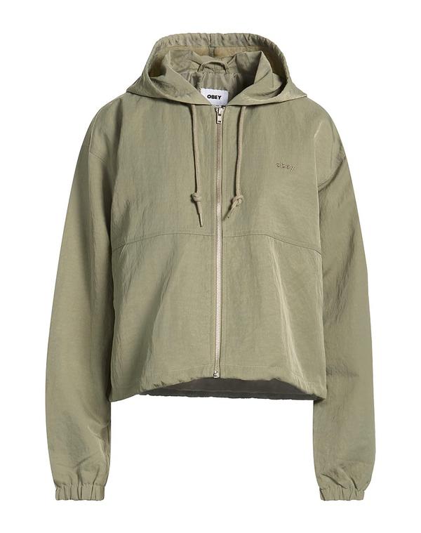 オベイ レディース アウター ジャケット・ブルゾン OBEY Sage Green グリーン｜ReVida 店