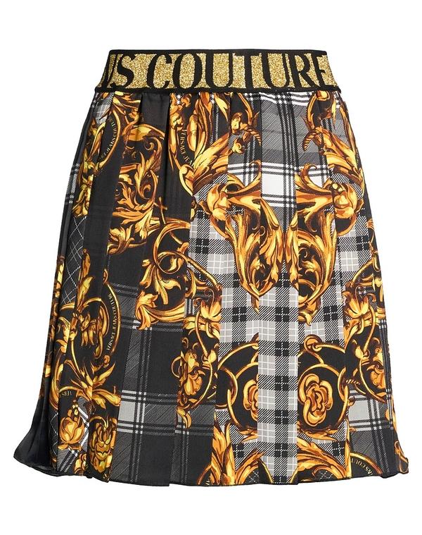 ヴェルサーチ レディース ボトムスカート VERSACE JEANS COUTURE Black ブラック｜ReVida 店