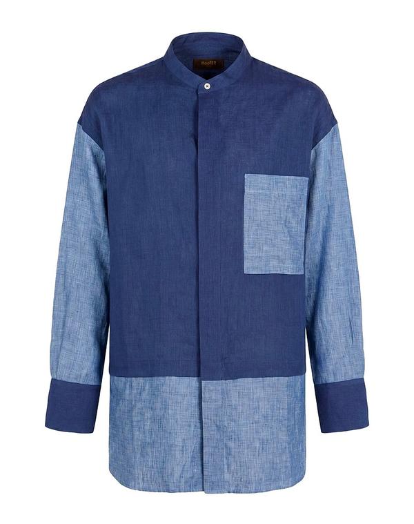 ムーレー レディース トップス シャツ MOORER Navy ネイビー｜ReVida 店