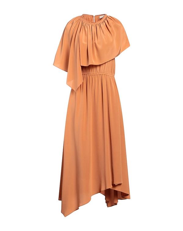 ウラ・ジョンソン レディース トップス ワンピース シルクドレス ULLA JOHNSON Camel キャメル|ReVida 店