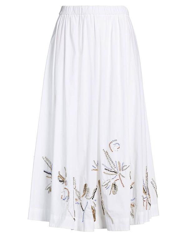 フォルテフォルテ レディース ボトムスカート FORTE_FORTE White ホワイト｜ReVida 店