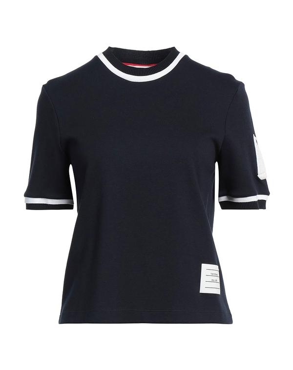 トムブラウン レディース トップス Tシャツ THOM BROWNE Midnight Blue ブルー|ReVida 店