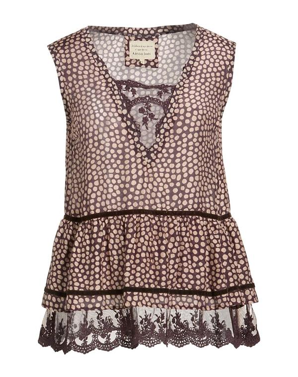 アレッシアサンティ レディース トップス シャツ ALESSIA SANTI Dark Brown ブラウン｜ReVida 店