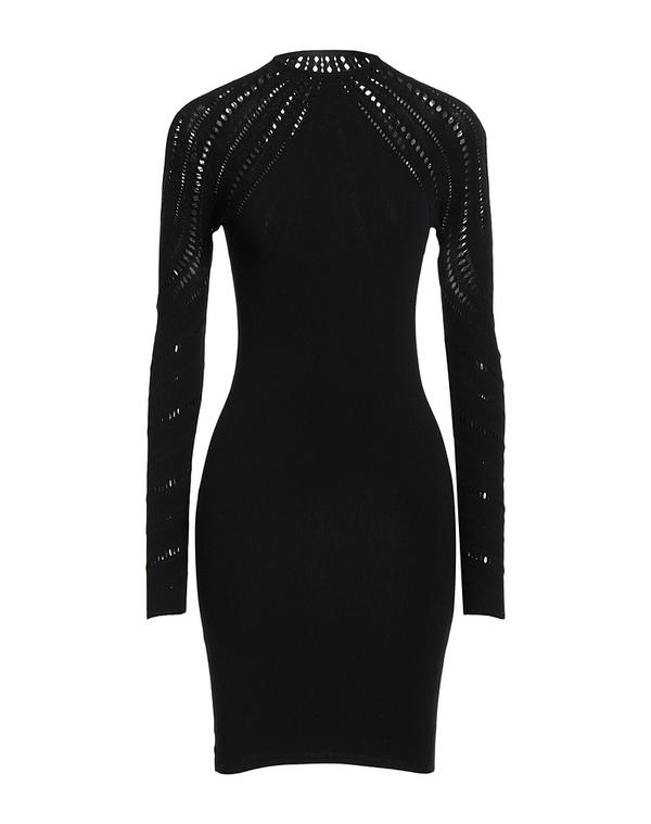 ウォルフォード レディース トップス ワンピース ニットドレス WOLFORD Black ブラック｜ReVida 店