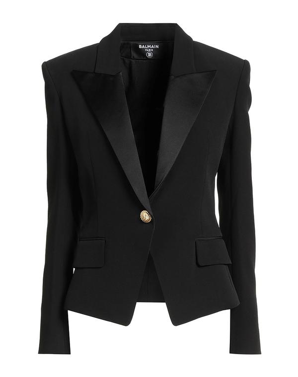 バルマン レディース アウター ジャケット・ブルゾン テーラードジャケット BALMAIN Black ブラック｜ReVida 店