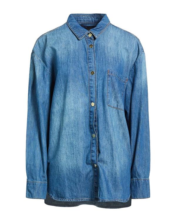 カオスジーンズ レディース トップス デニムシャツ KAOS JEANS デニムシャツ Blue ブルー｜ReVida 店 10,570円