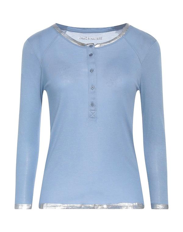 ザディグ エ ヴォルテール レディース トップス Tシャツ ZADIG&VOLTAIRE Light Blue ブルー|ReVida 店