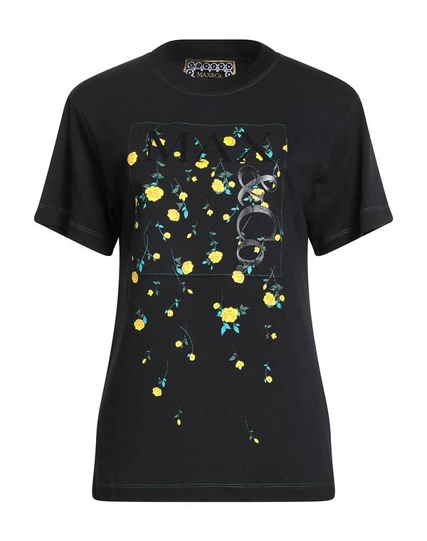 マックスアンドコー レディース トップス Tシャツ MAX&Co. Black ブラック|ReVida 店