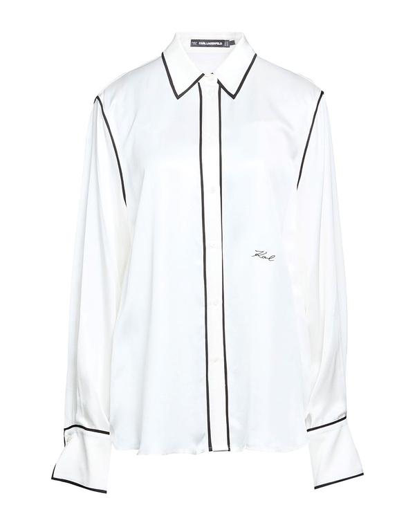 カール ラガーフェルド レディース トップス シャツ KARLAGERFELD White ホワイト｜ReVida 店 36,270円