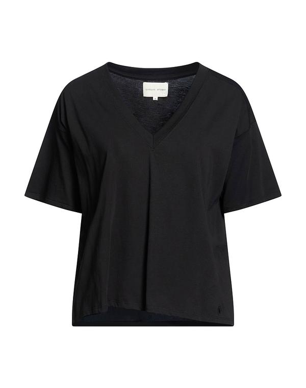 ルルスタジオ レディース トップス Tシャツ LOULOU STUDIO T Black ブラック｜ReVida 店