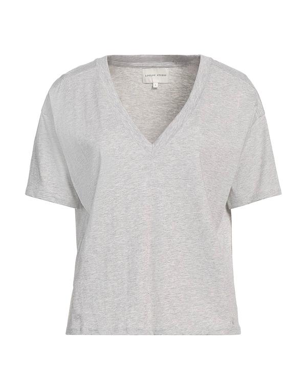 ルルスタジオ レディース トップス Tシャツ LOULOU STUDIO T Light Gray グレー｜ReVida 店