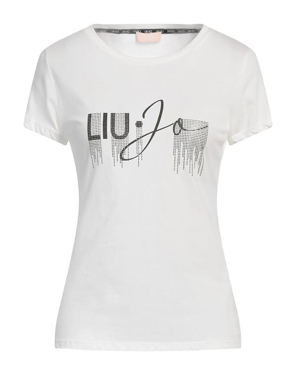 リュージョー レディース トップス Tシャツ LIU JOff White オフホワイト|ReVida 店