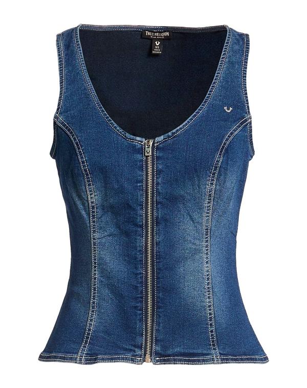 トゥルーレリジョン レディース トップス シャツ TRUE RELIGION Blue ブルー|ReVida 店