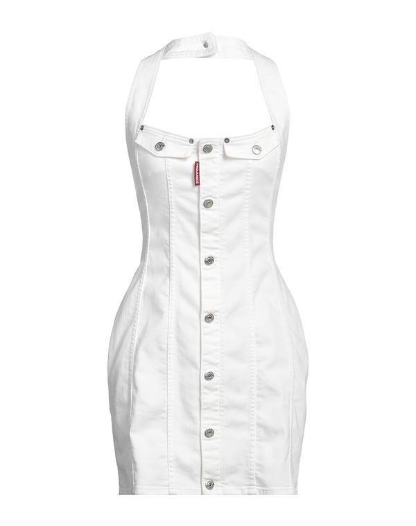 ディースクエアード レディース トップス ワンピース サマードレス DSQUARED2 White ホワイト｜ReVida 店