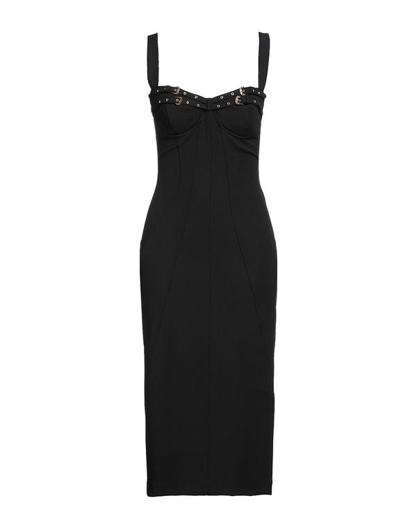 ヴェルサーチ レディース トップス ワンピース VERSACE JEANS COUTURE Black ブラック|ReVida 店