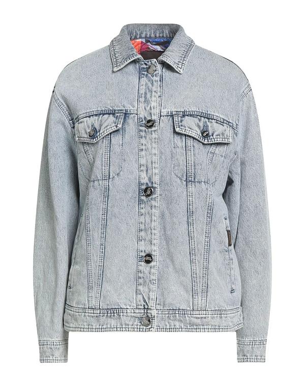 ムーレー レディース アウター ジャケット・ブルゾン デニムブルゾン MOORER Blue ブルー|ReVida 店